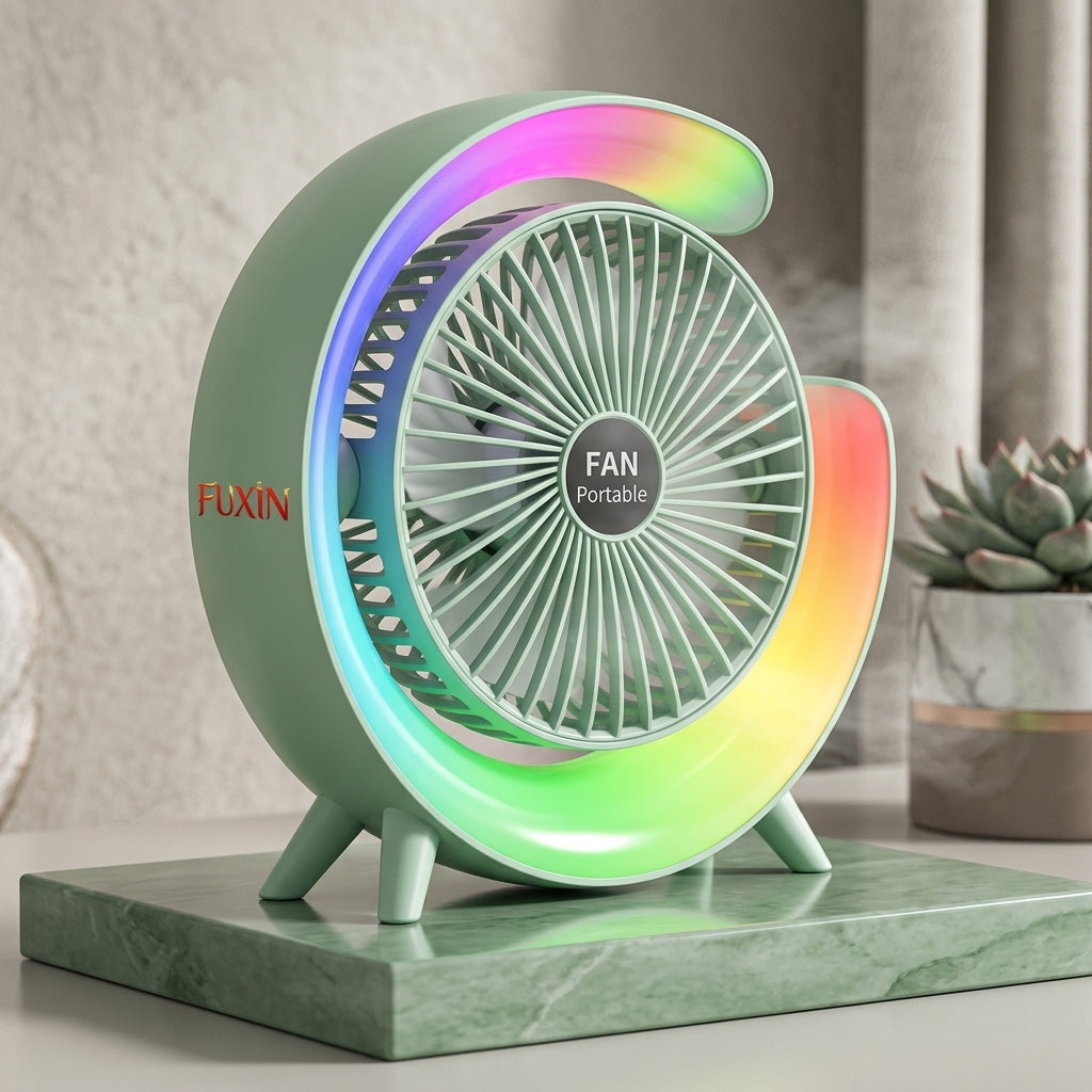 Fuxin - Round Shape Fan with RGB led