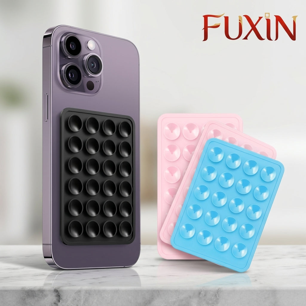 Fuxin - Silicone Phone Holder one side sticker and one side suction cups