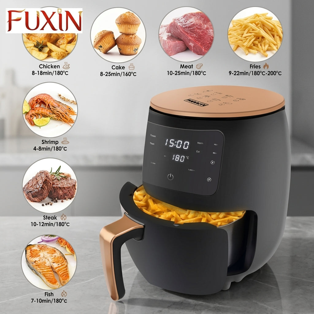 Fuxin - 6L Silver Crest Electric Air Fryer