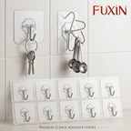 Fuxin - Pack of 12 - Self Adhesive Single Hook