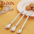 Fuxin - Stainless steel spoon with Straw