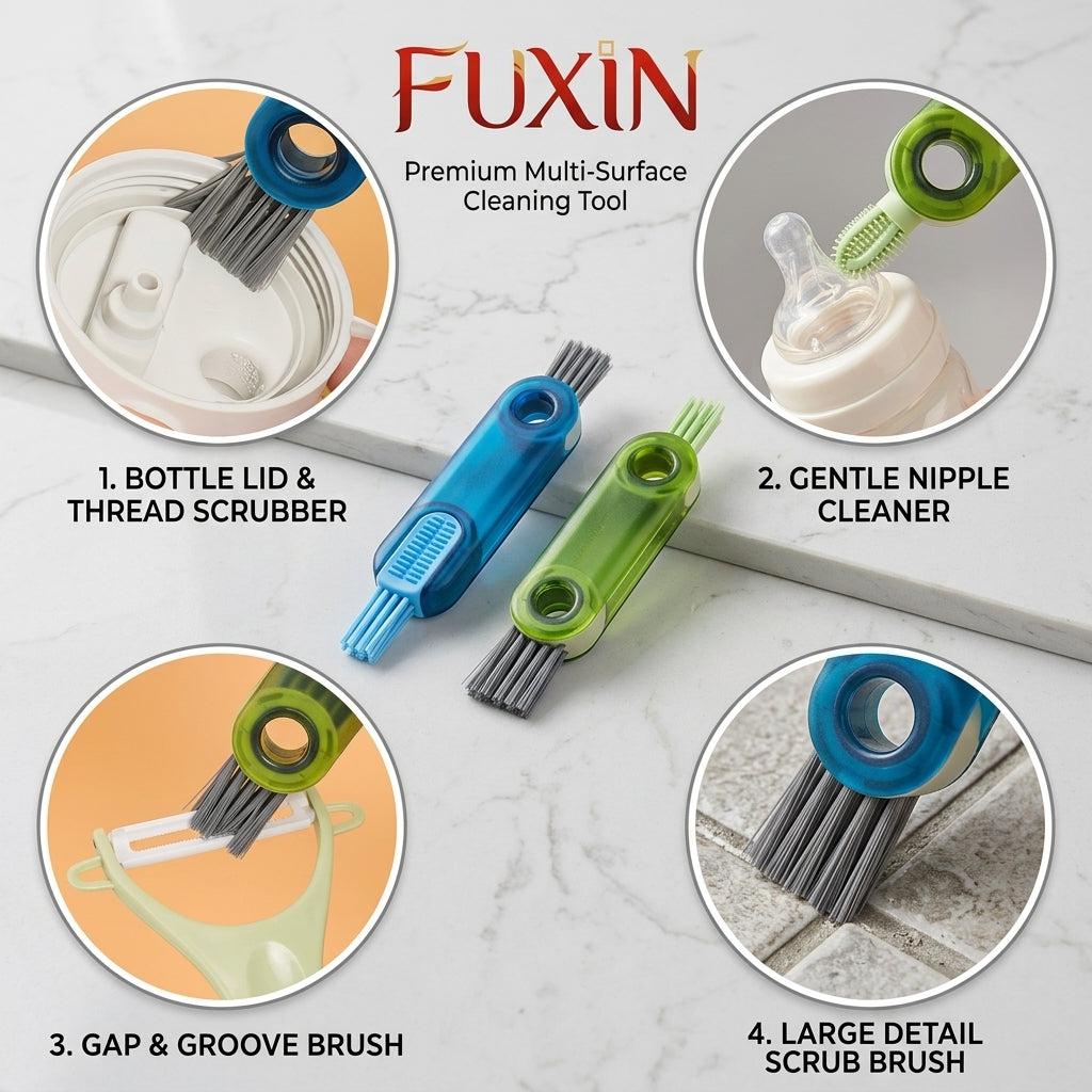 Fuxin - 3 In 1 Bottle Gap Cleaner Brush