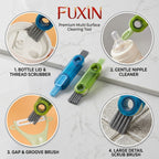 Fuxin - 3 In 1 Bottle Gap Cleaner Brush