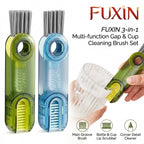 Fuxin - 3 In 1 Bottle Gap Cleaner Brush