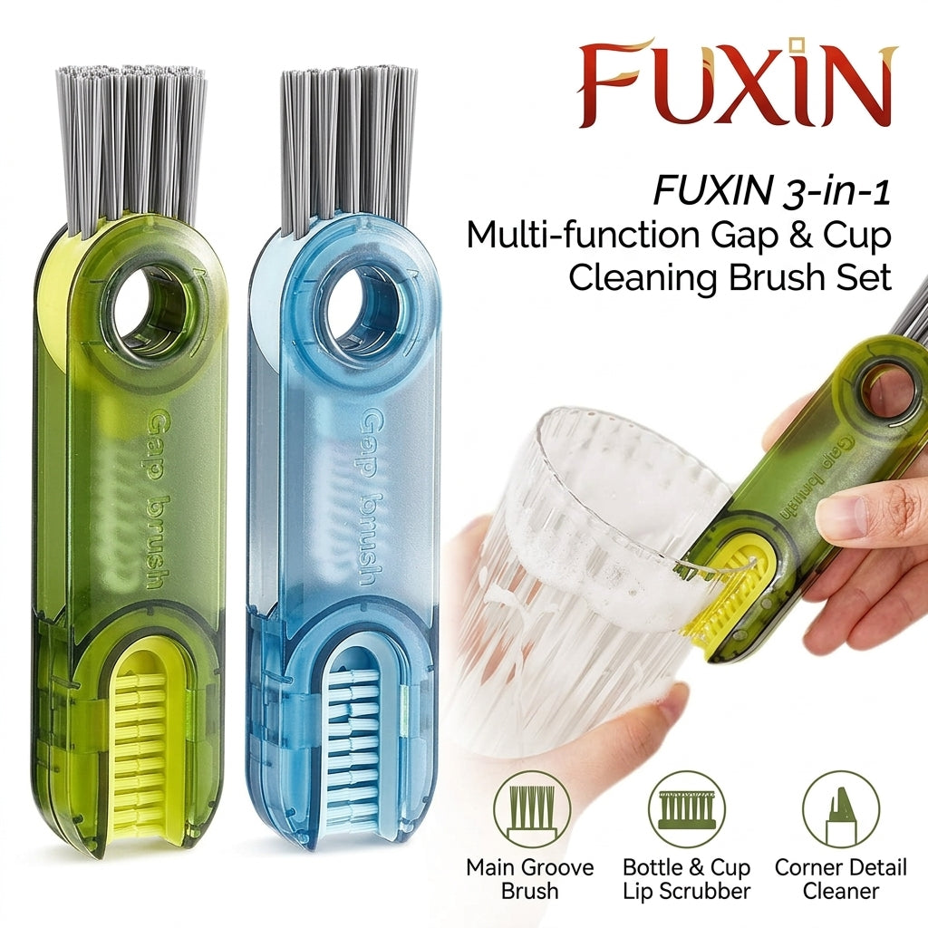 Fuxin - 3 In 1 Bottle Gap Cleaner Brush