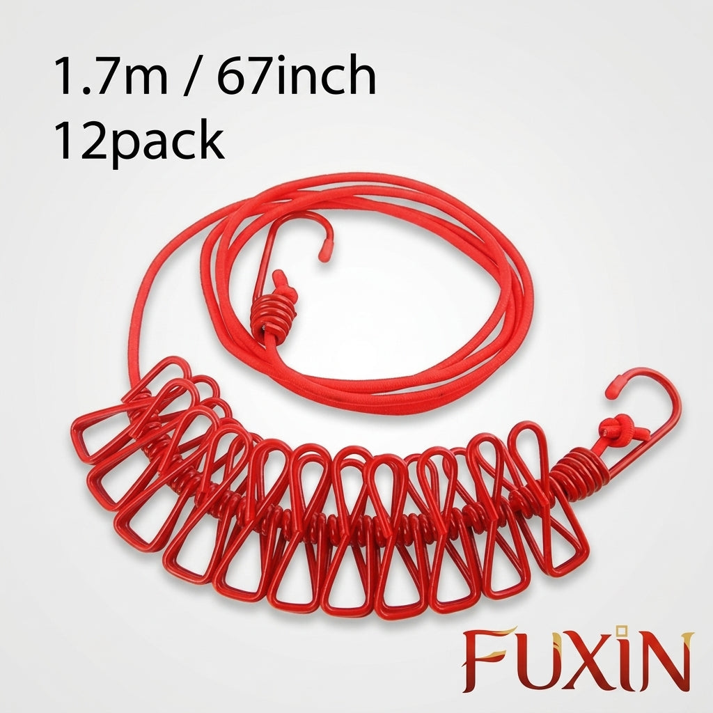 Fuxin - 12 PCs Clothes pegs Stainless steel