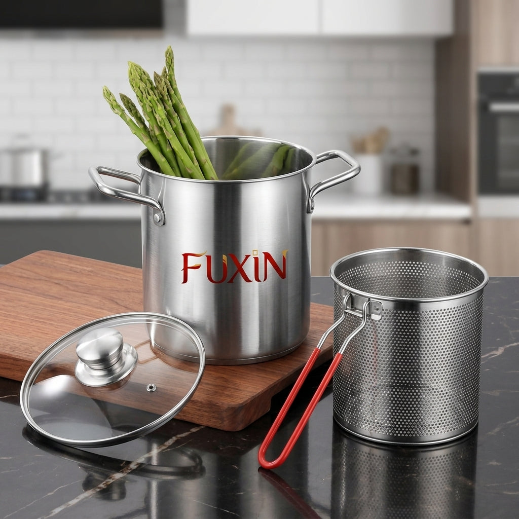 Fuxin - Stainless Steel Deep Fryer Pot