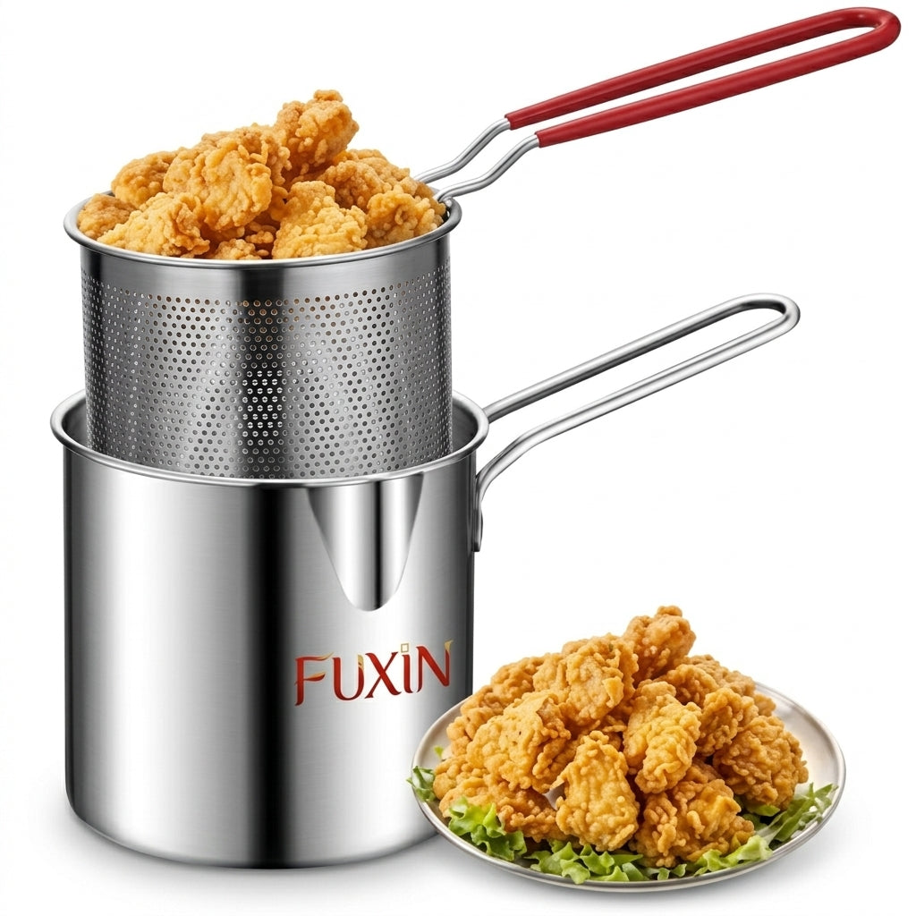 Fuxin - Stainless Steel Deep Fryer Pot