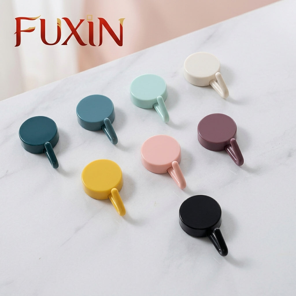 Fuxin - Pack of 6 - Creative Plastic Sticky Hooks