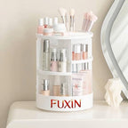 Fuxin - 360 Rotating Makeup Organizer White