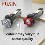 LED 3W Hammer Torch Light Rechargeable Torch Flashlight,Long Distance Beam Range Car Rescue Torch with Hammer Window Glass and Seat Belt Cutter Built