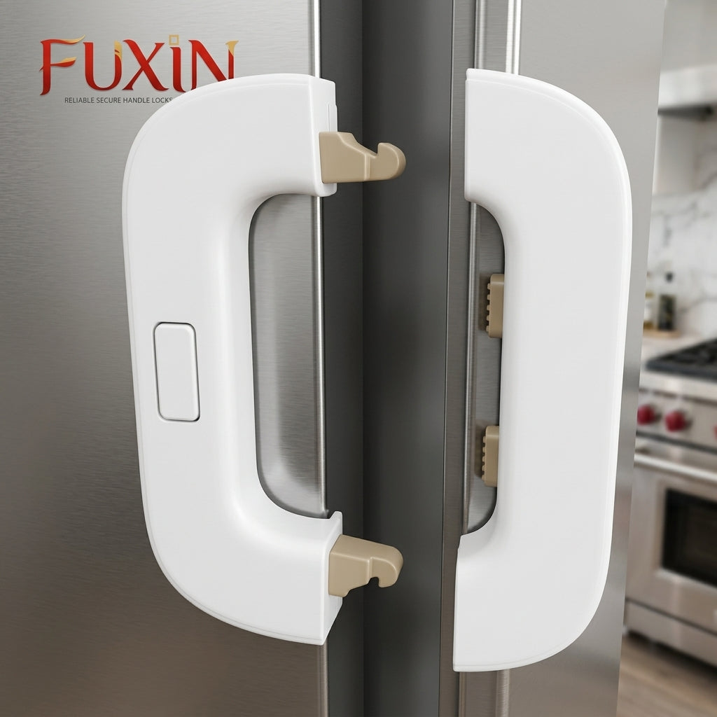 Fridge Freezer Door Lock, Latch Catch Toddler Kids Child Fridge Locks Baby Safety Child Lock,