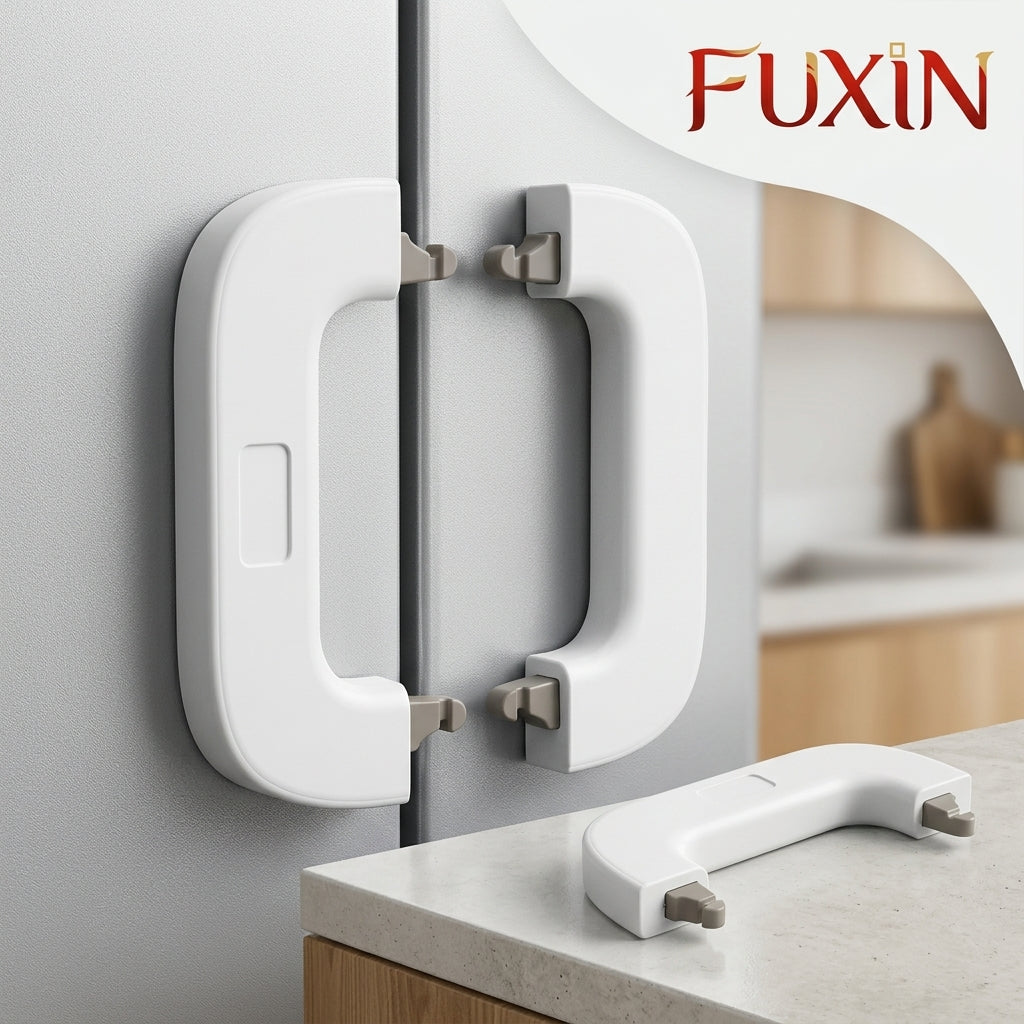 Fridge Freezer Door Lock, Latch Catch Toddler Kids Child Fridge Locks Baby Safety Child Lock,