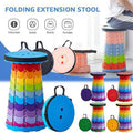 Adjustable Travel Foldable Round Stool with Box Packing (Mix/Random colour)