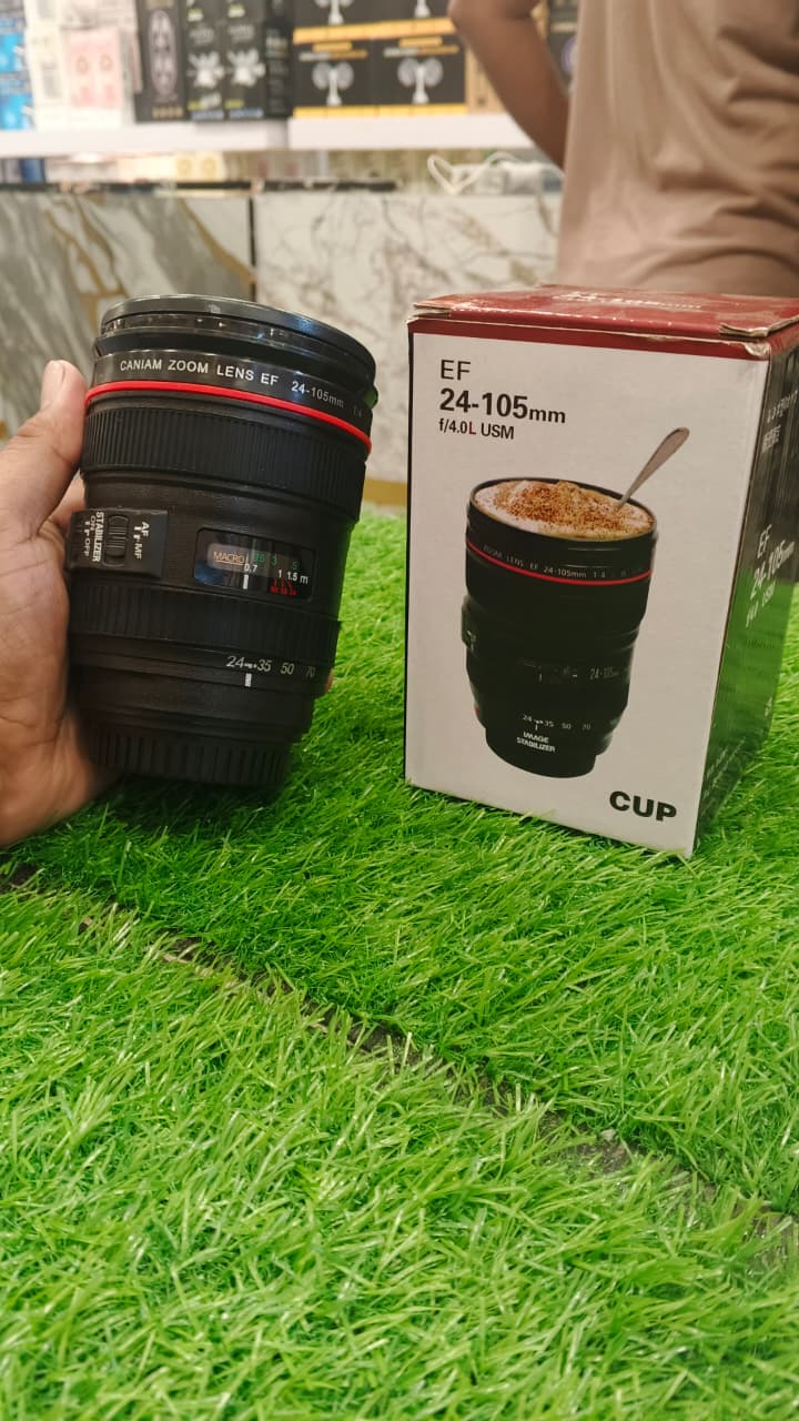 Camera Lens Travel Mug Approx 400ml