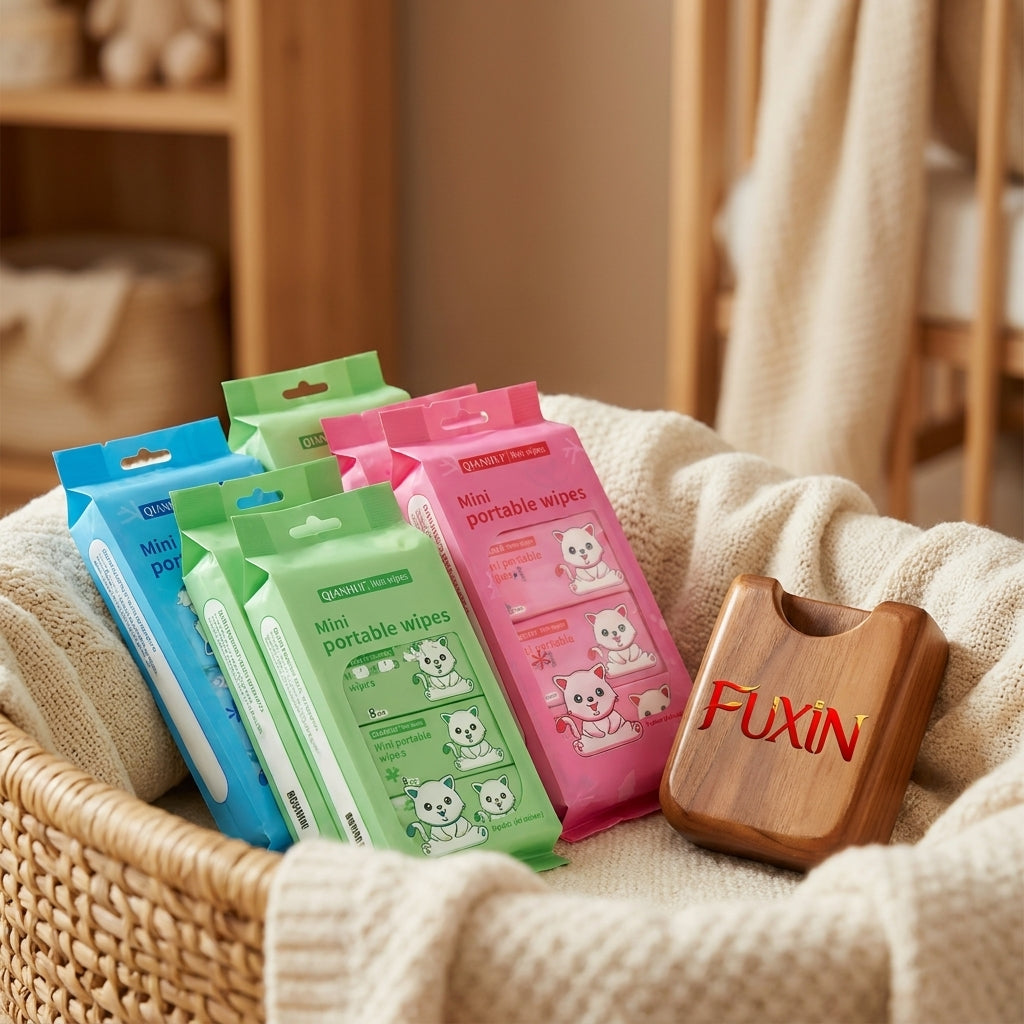 Cleaning Mini Packed Wipe 8Mini Packets In One Pack Total 64 Wipes
