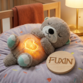 Cuddlebreath Smart Soothing Teddy Bear With Music Lights Realistic Breathing Motion Comfort Plush For Kids Adults