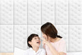Fuxin - Foam Button Shape brick Wall Sticker Sheet
