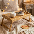 Foldable Bamboo Bed Tra