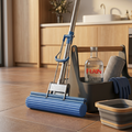Foldable Sponge Mop Stainless Steel