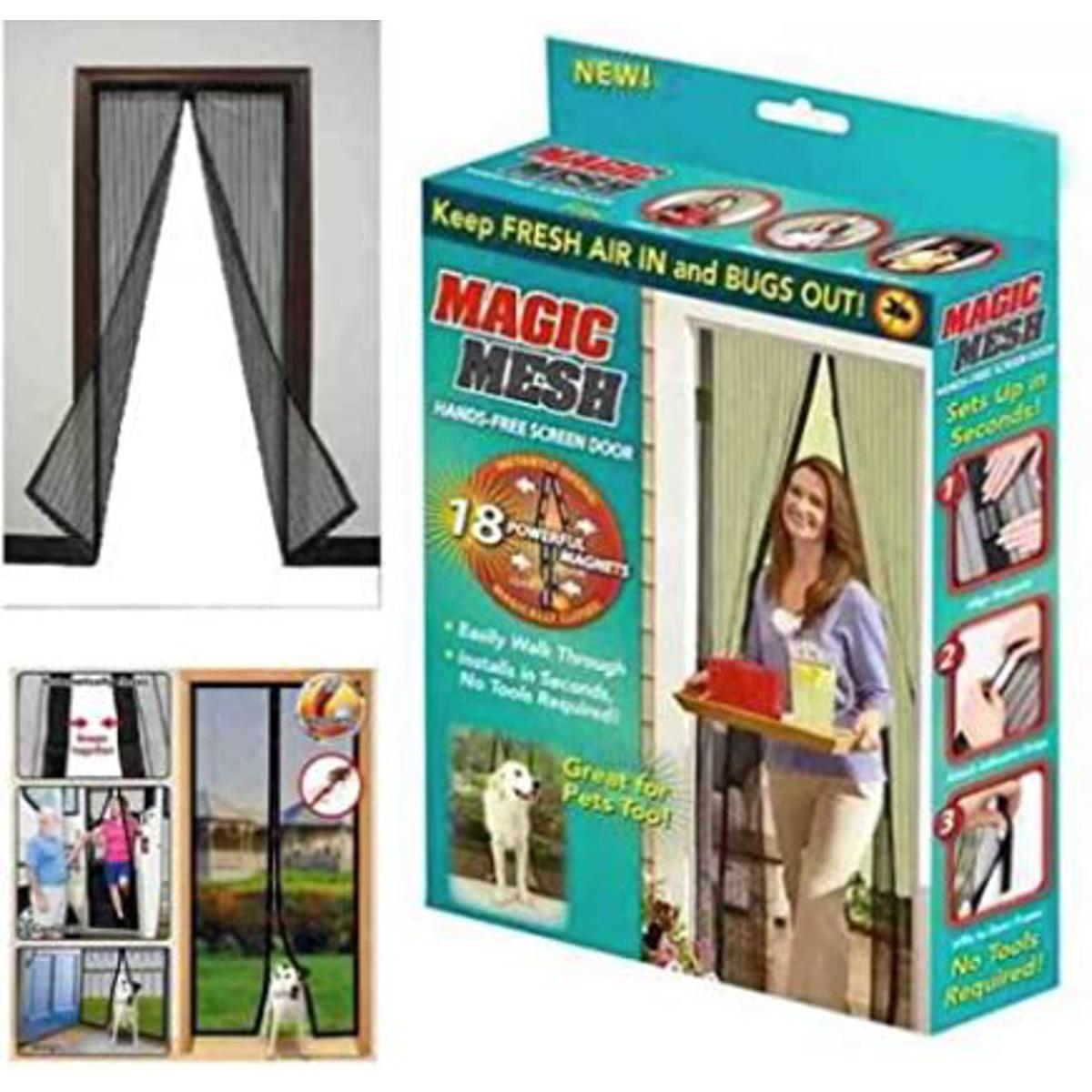 Magic Mesh Magnetic Screen Door Size 83*19.5 inch 2 pieces