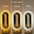 Oval Rechargeable Crystal Touch Lamp