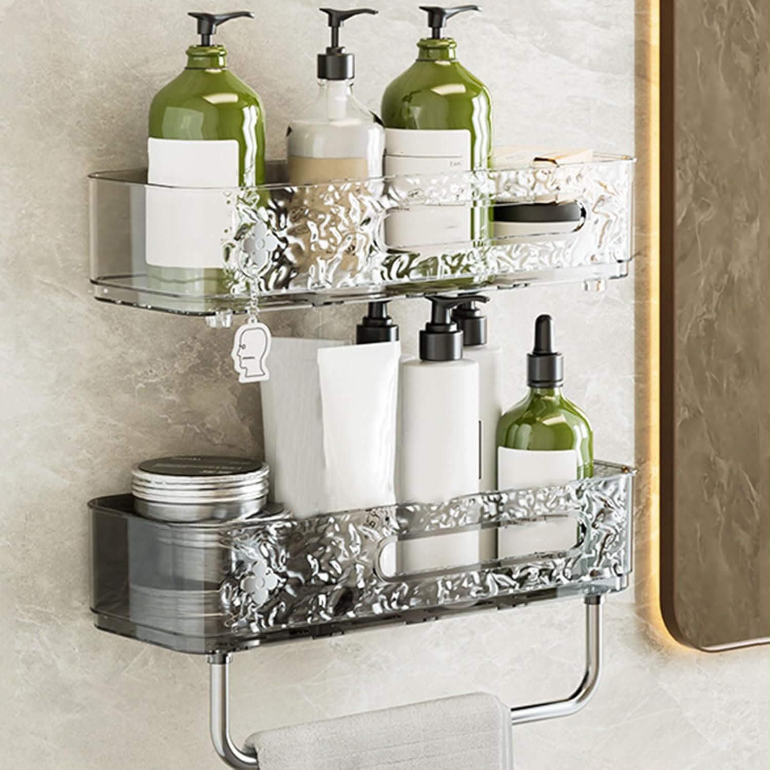 Punch Free Wall Mounted Storage Rack