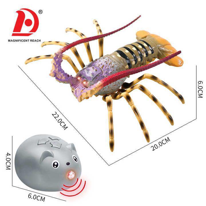 Rechargeable Amazing Big Size with Wireless Remote Controlled Craw Fish with Smoke/Humidifier effect For Kids (with Box Packing)
