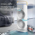 Rechargeable Double Light Mist Fan