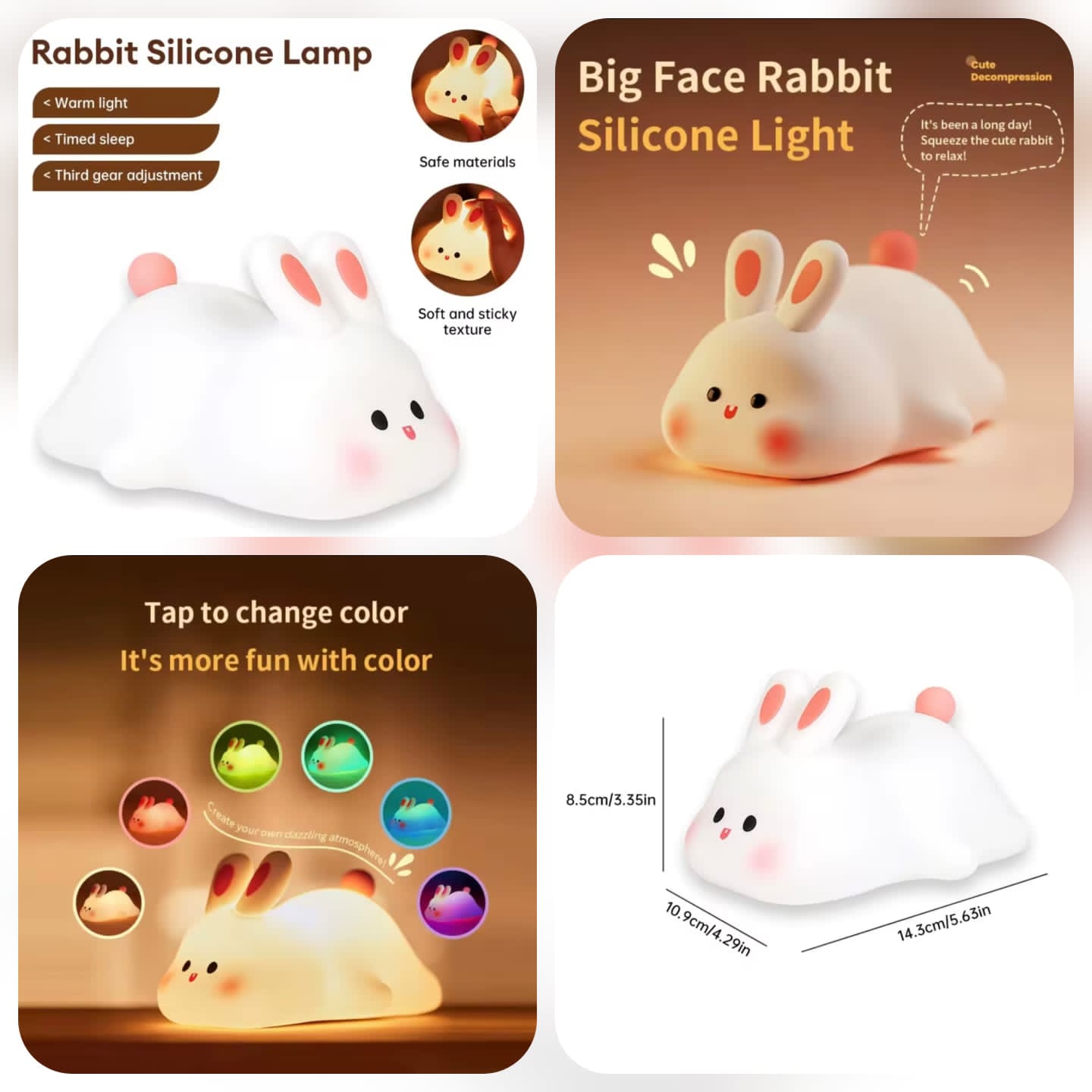 Silicone Rabbit Lamp