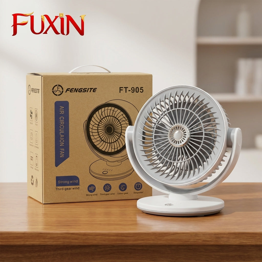 Strong Third-Gear USB Operated & Rechargeable Air Circulation Fan