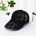 Summer fan sunhat breathable mesh without solar USB type C charging fan cap