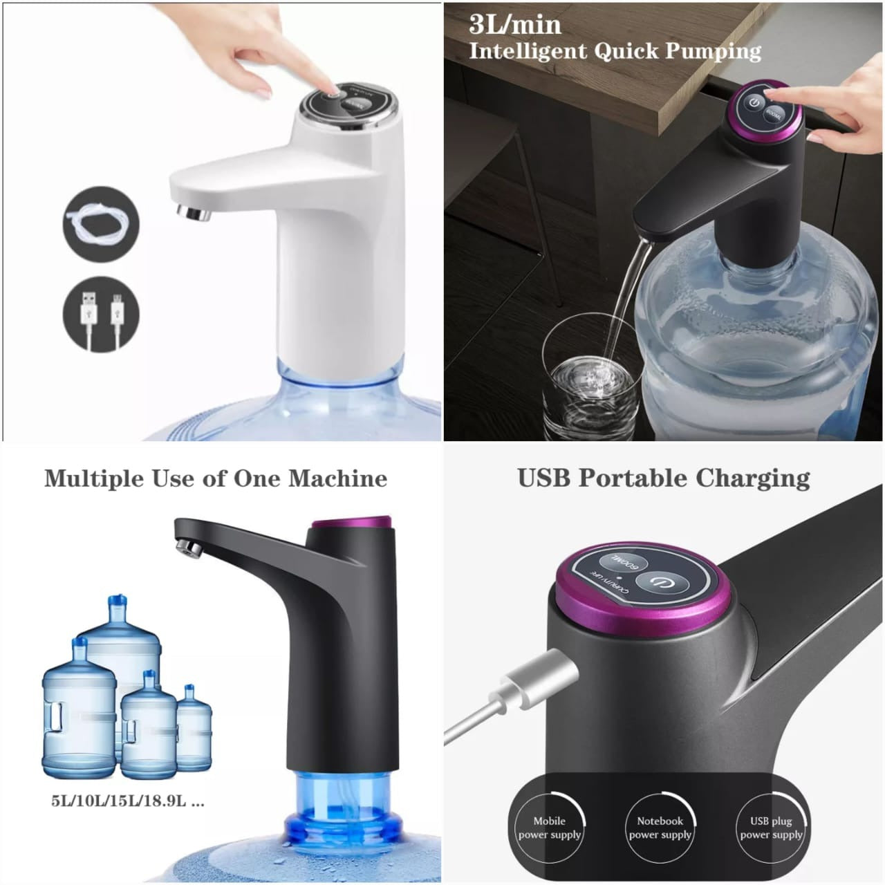 25Touch Screen Automatic Rechargeable Water Pump