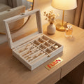 Velvet Glass Jewellery Box