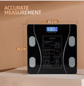 Weighing Scale Bluetooth Body Fat Escamas Smart Electronic BMI Composition Analyzer Weight Scale in Glossy Black with App Working